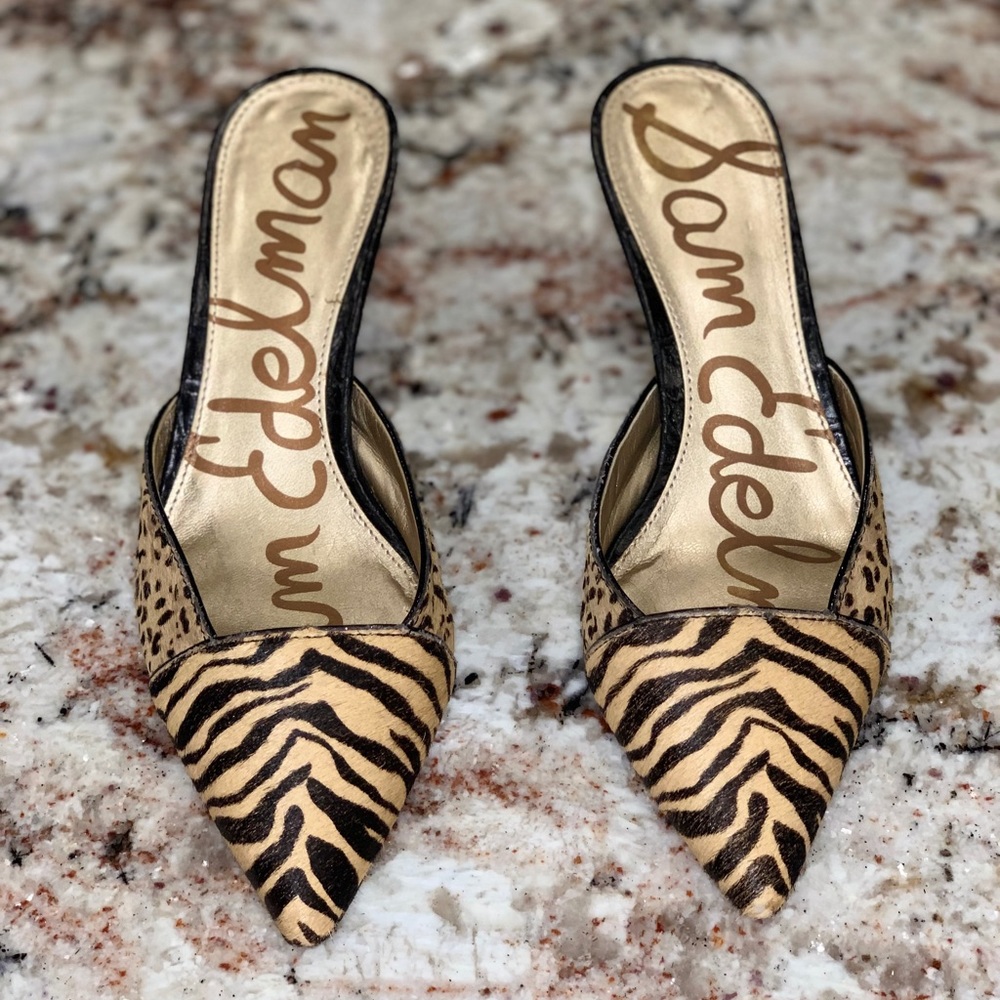 Sam Edelman Animal Print Mules